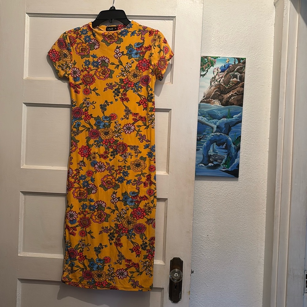 Love brand medium yellow dress